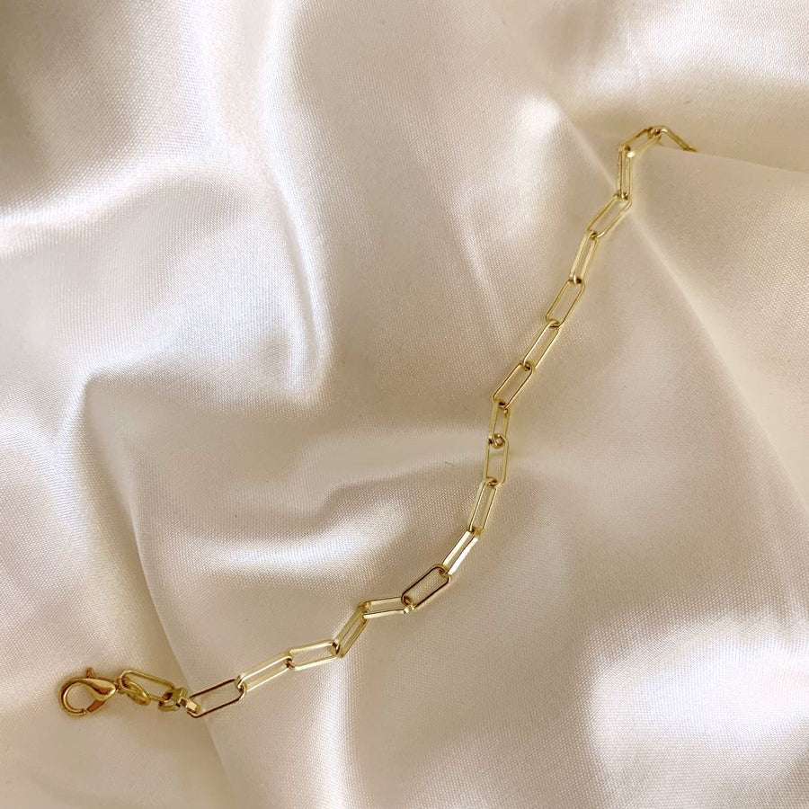 Paperclip Chain Bracelet for Women & Girls