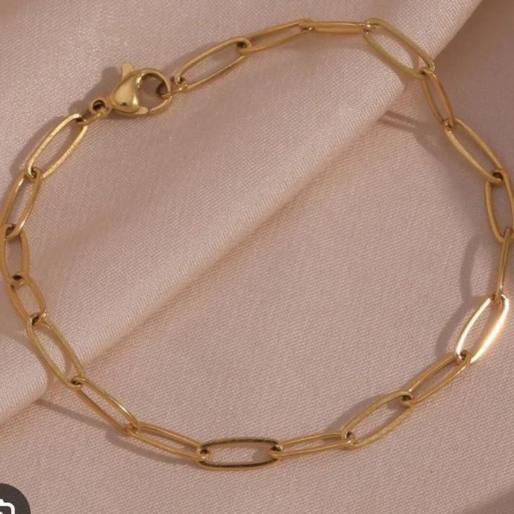 Paperclip Chain Bracelet for Women & Girls