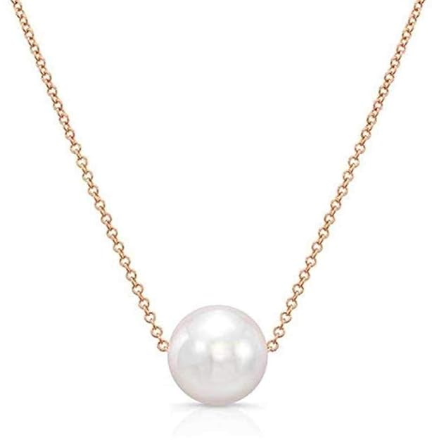 Micro Golden Plated Ball Pendant Necklace