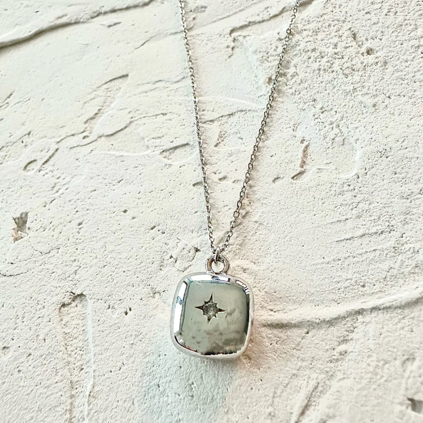 North Star Charm Silver Necklace