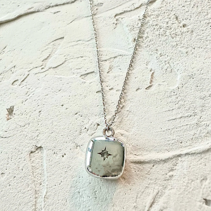 North Star Charm Silver Necklace