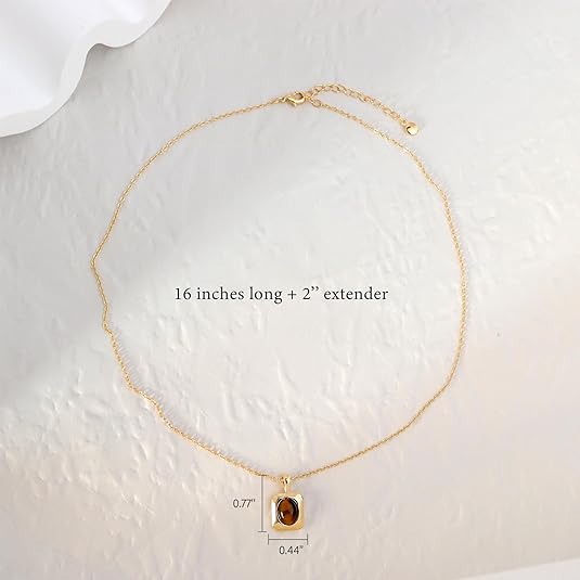 Tiger Eye Pendant Necklace