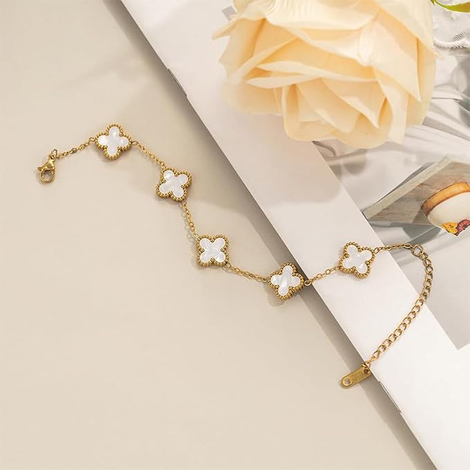 Four Leaf Clover Bracelet for Women