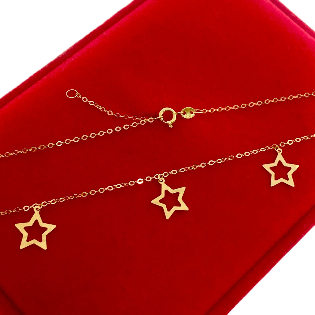 Golden-Plated Star Chain Necklace