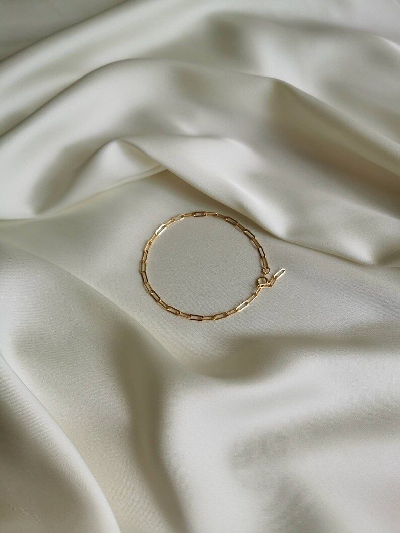 Paperclip Chain Bracelet for Women & Girls