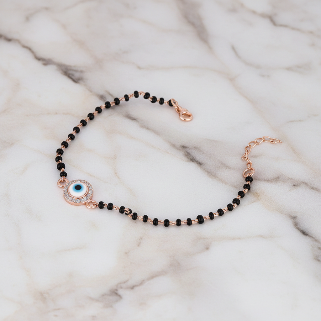 Round Evil Eye Mangalsutra Bracelet