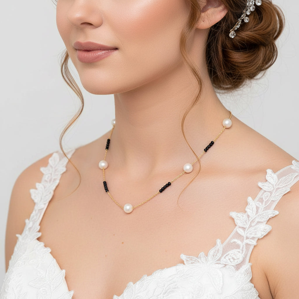 White Big Pearl Necklace