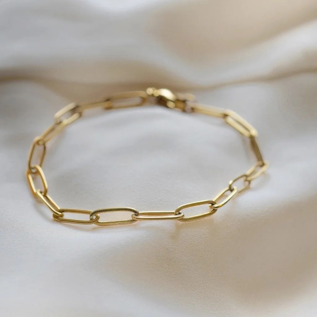 Paperclip Chain Bracelet for Women & Girls