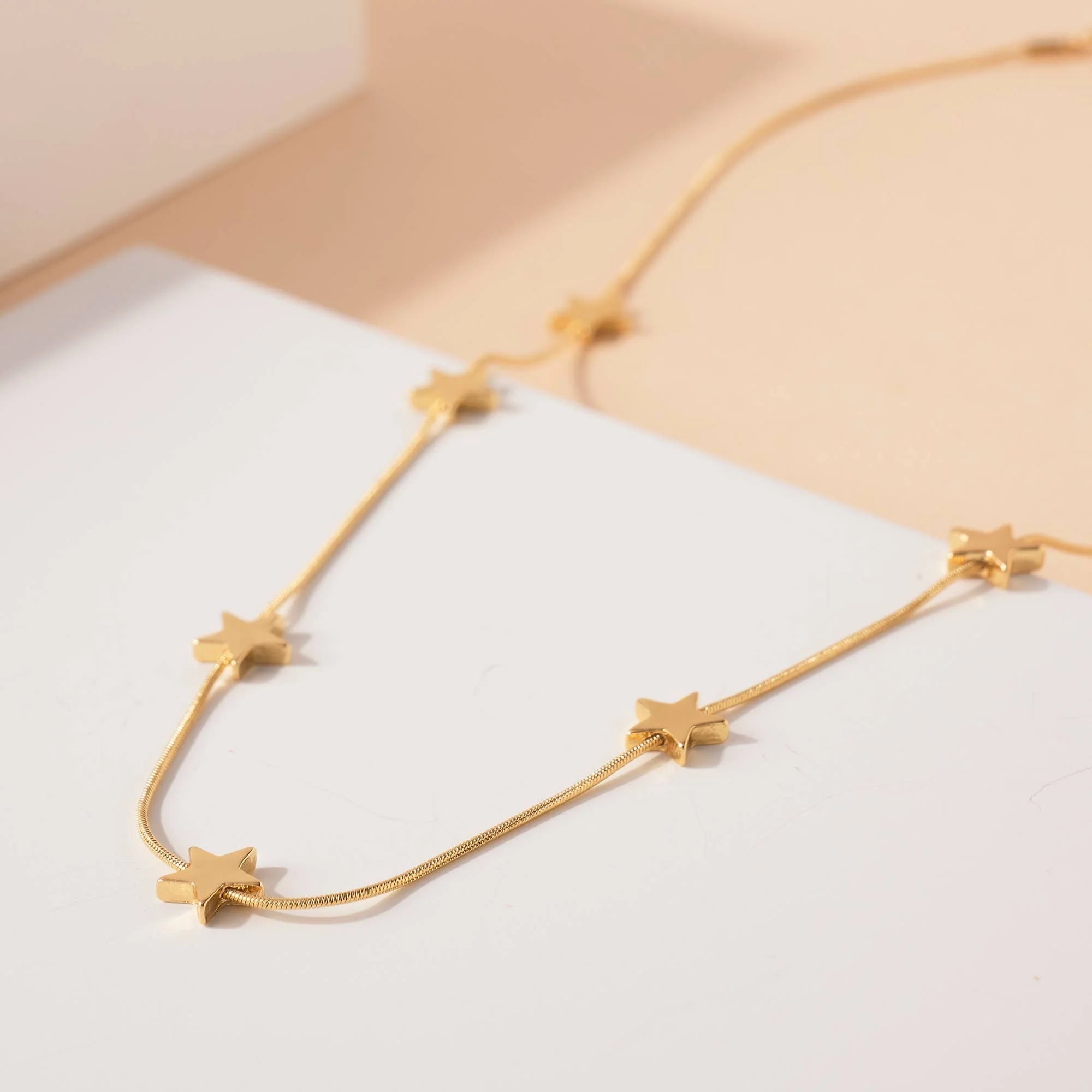 Dainty Golden Star Chain Necklace