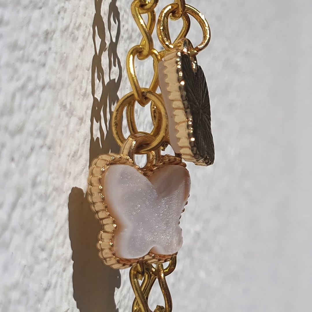 Golden Chain  Butterfly Pendant Necklaces