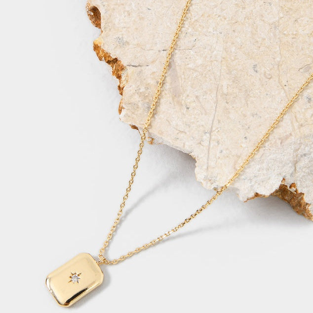 North Star Charm Golden Necklace