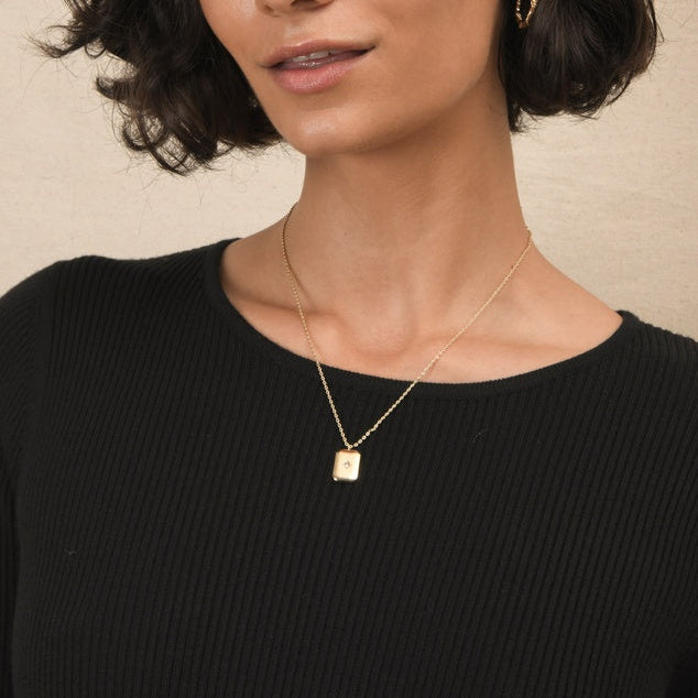 North Star Charm Golden Necklace