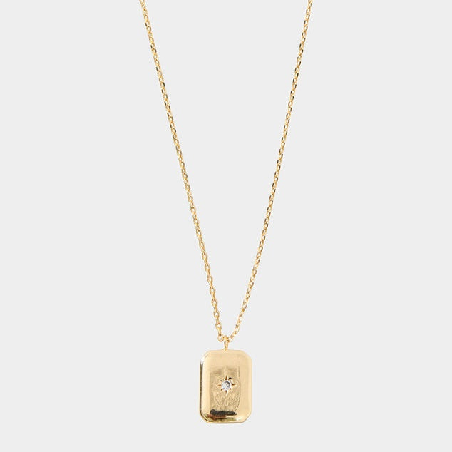 North Star Charm Golden Necklace