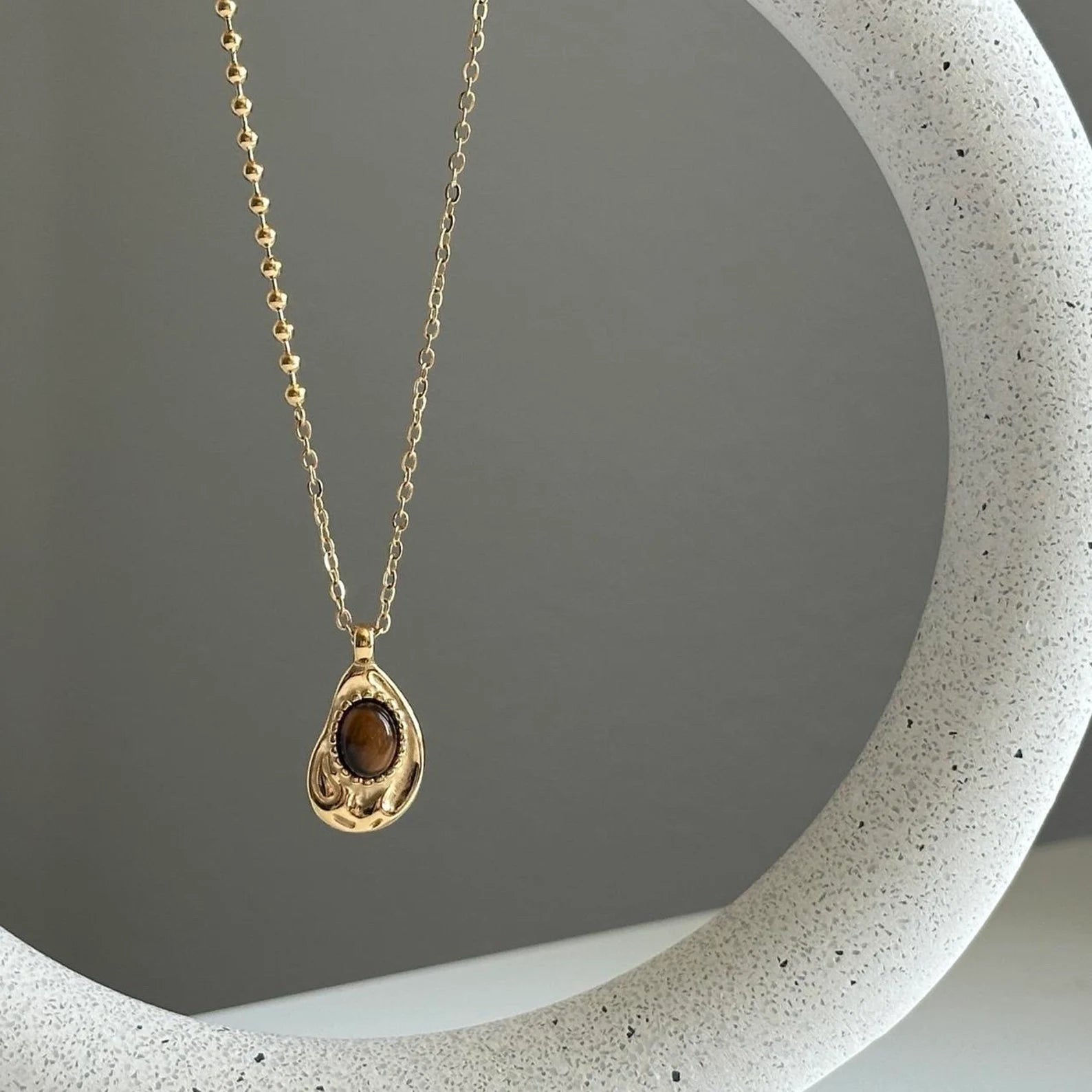 Tiger Eye Pendant Necklace