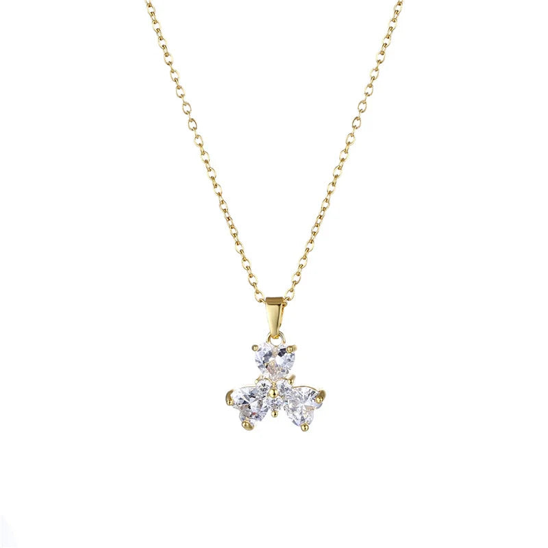 Lucky Clover Pendant Clavicle Chain for Women
