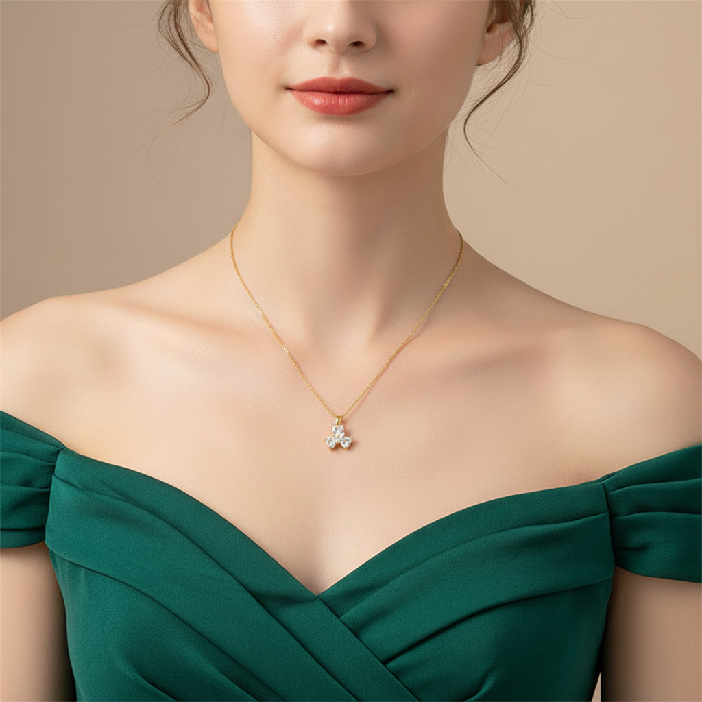 Lucky Clover Pendant Clavicle Chain for Women