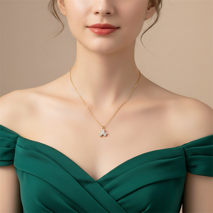 Lucky Clover Pendant Clavicle Chain for Women