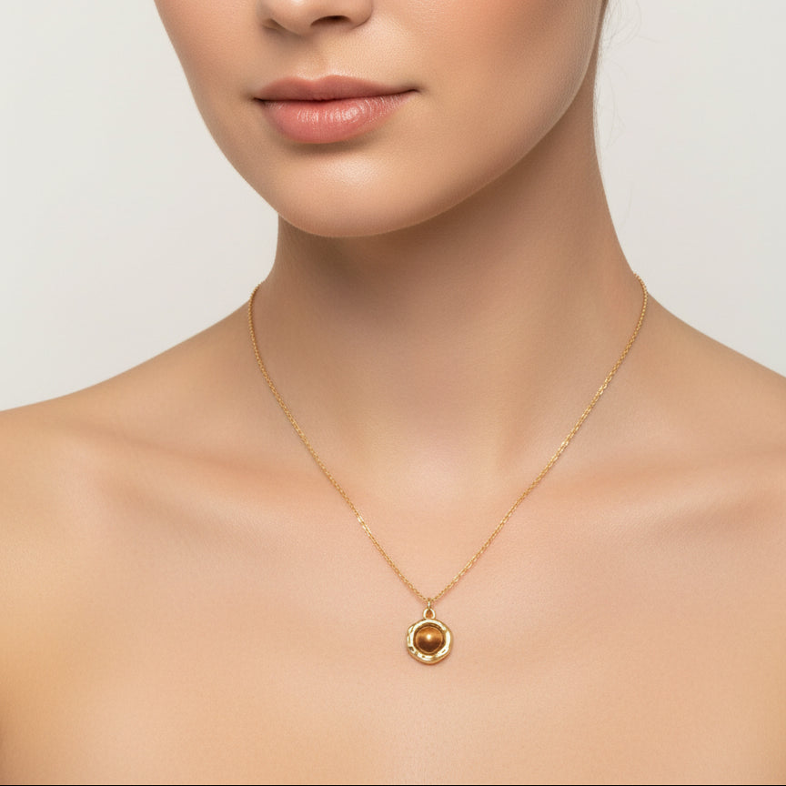 Tiger Eye Pendant Necklace