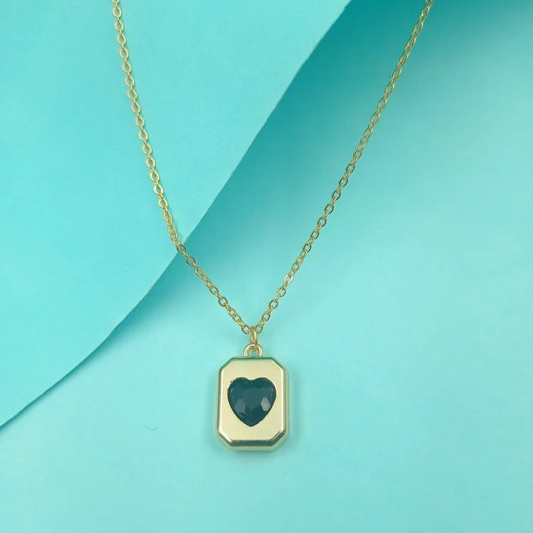 Elegant Heart-Cut Crystal Pendant Necklace